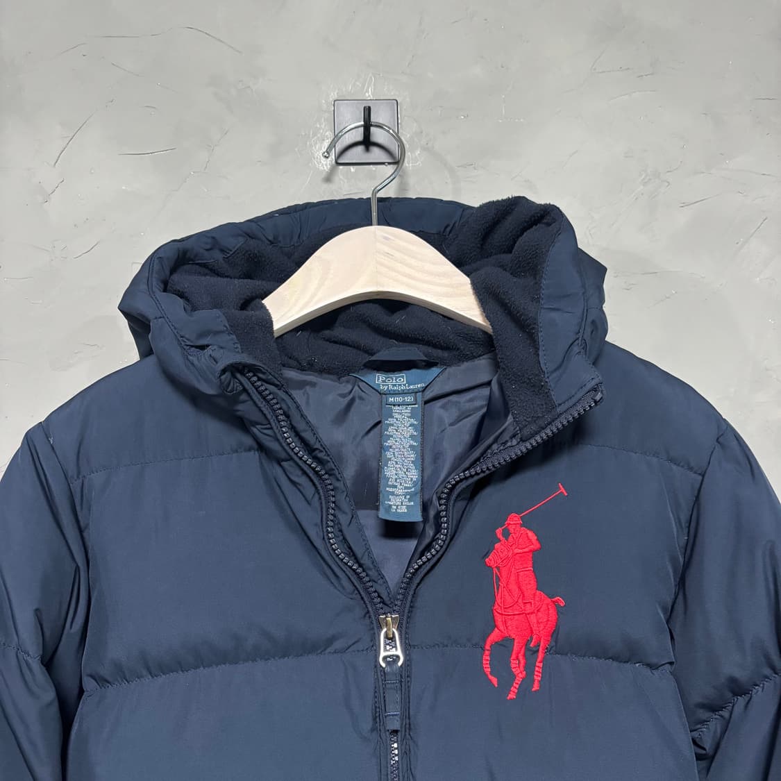 폴로 랄프로렌  빅포니 푸퍼다운 패딩 네이비  상품이미지2