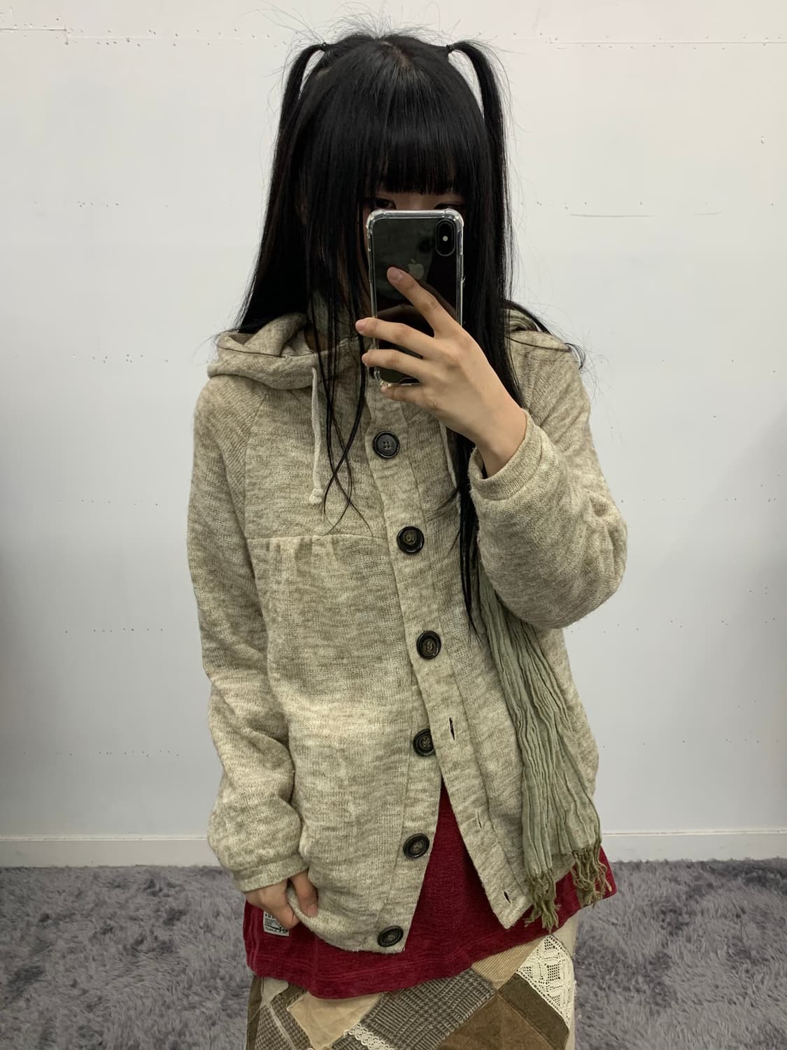 Heart market 모리 후드 가디건 상품이미지1