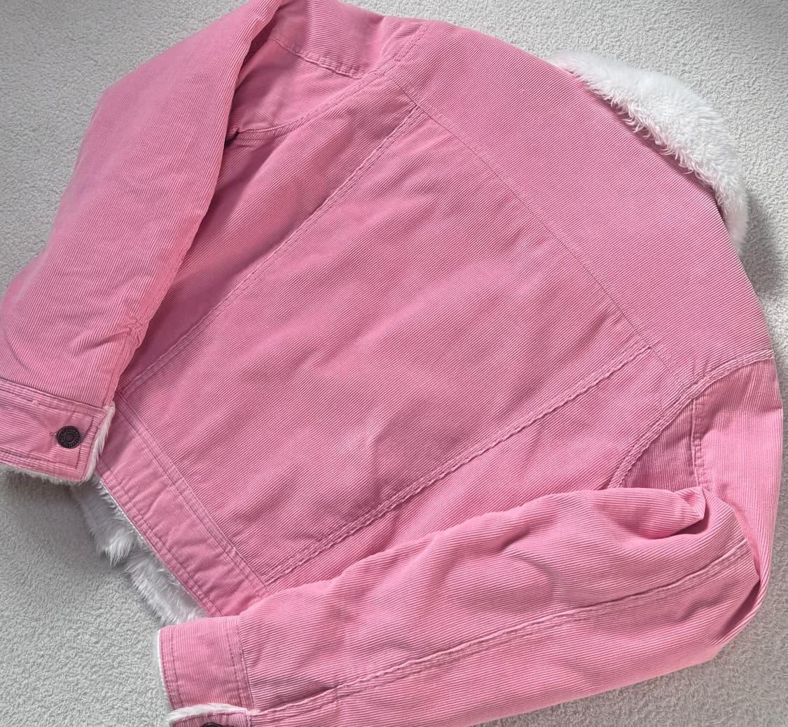 아베크롬비 딸기우유 코듀로이 무스탕 퍼 자켓 상품이미지6