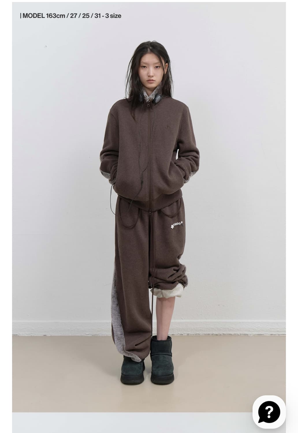 OJOS FUR TRIM JERSEY ZIP-UP 오호스 져지집업 상품이미지1