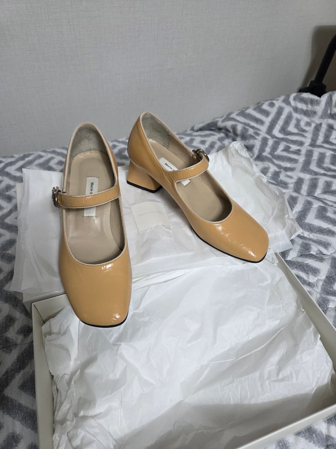 마리몽듀 소프트 메리제인 태닝스킨 천연 소가죽 구두 235mm 상품이미지3