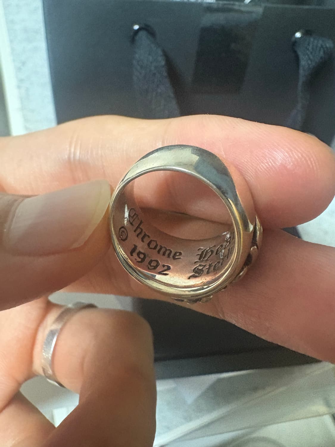 [us6.5]크롬하츠 플로랄크로스링 상품이미지2