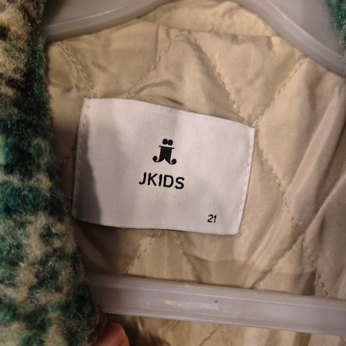 여성-FREE 그린체크 셔츠타입 코트 상품이미지3