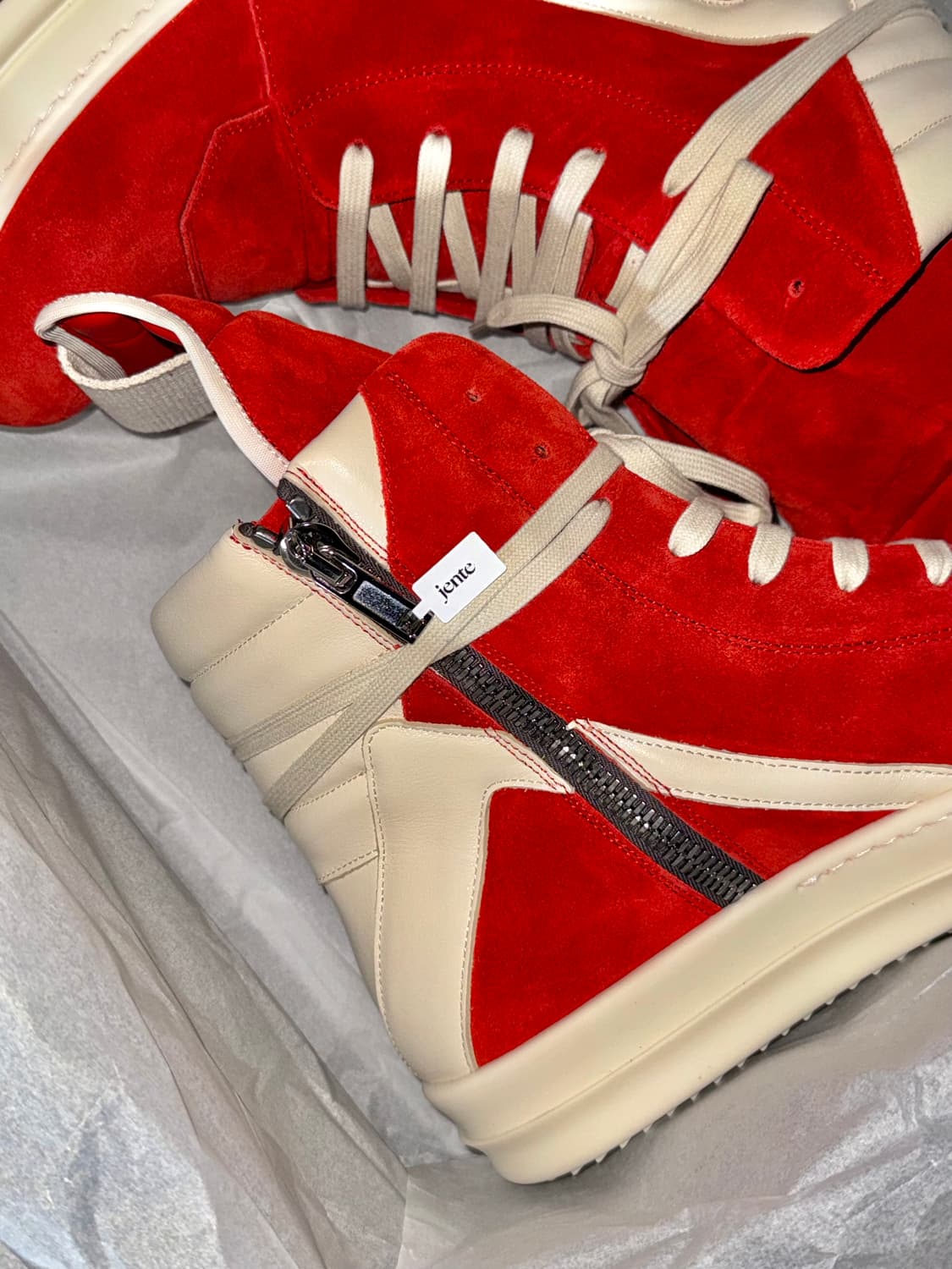 릭오웬스 지오바스켓 카넬리언 레드 45 상품이미지4