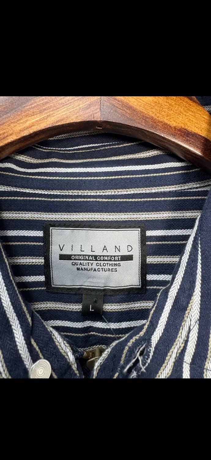 빈티지 VILLAND 스트라이프 셔츠 웨스턴 자켓 H1436 상품이미지6