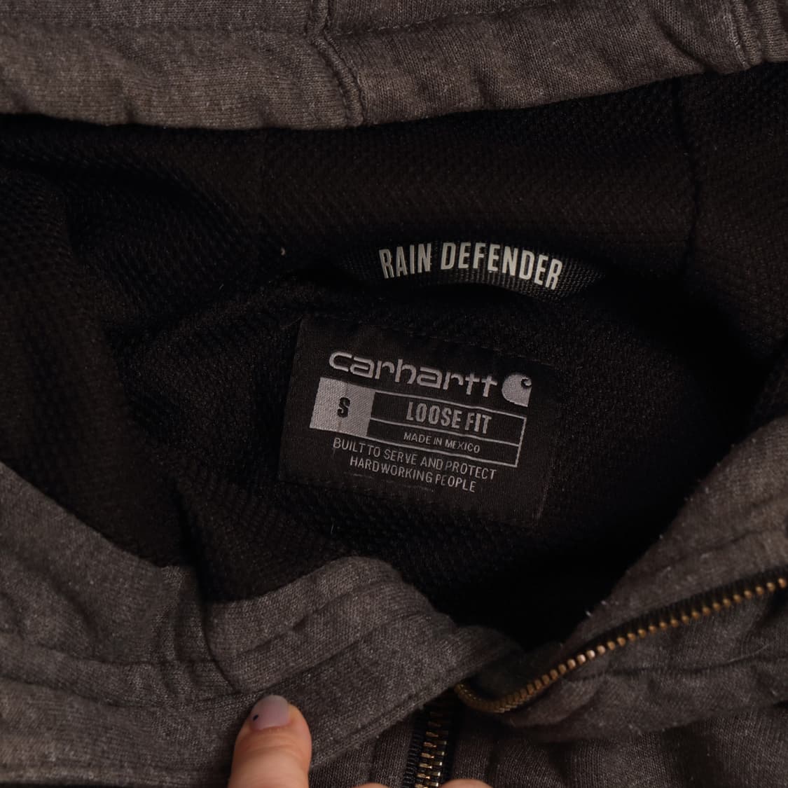 칼하트 써멀 후드집업 차콜 A1313 상품이미지3