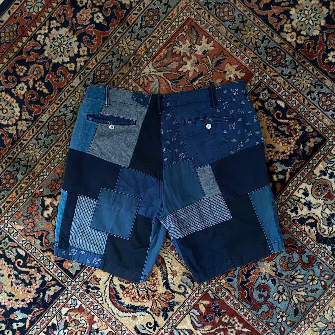 🌊Polo sashiko patchwork shorts 상품이미지2