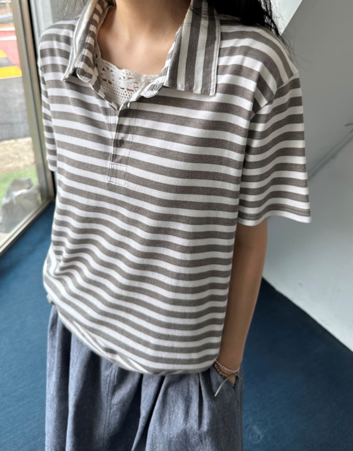 Design panel rayon sleeveless top 상품이미지8