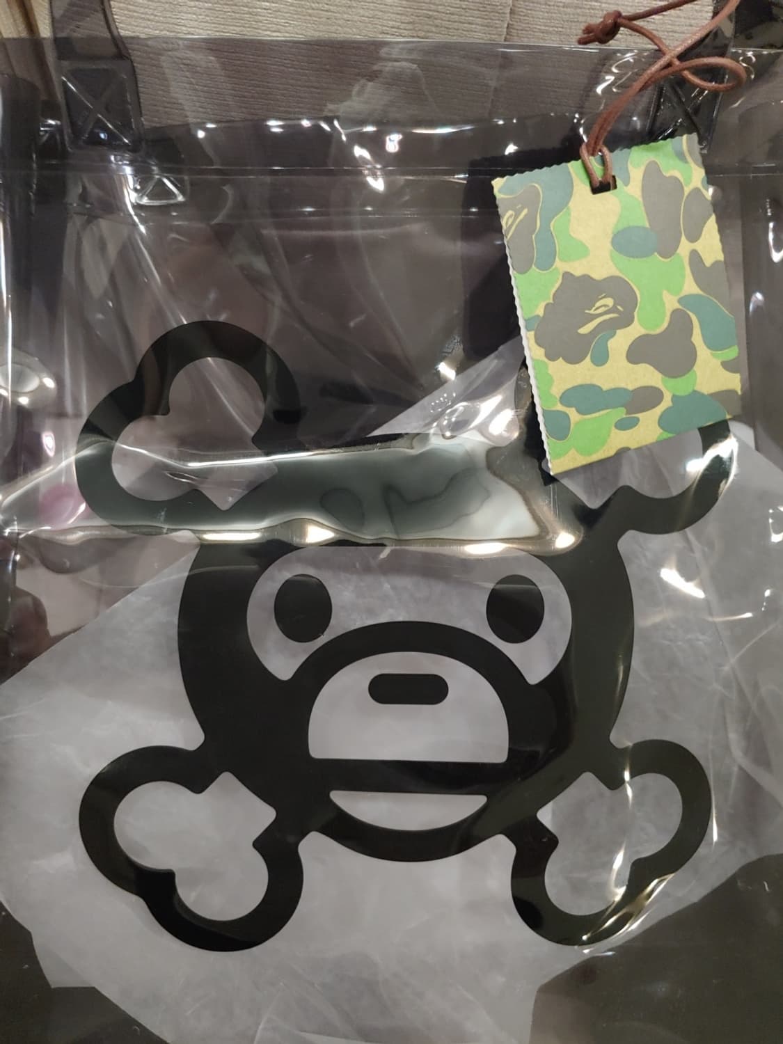 [OS] 베이프 파이레츠 베이비마일로 PVC 클리어 크로스백 상품이미지2