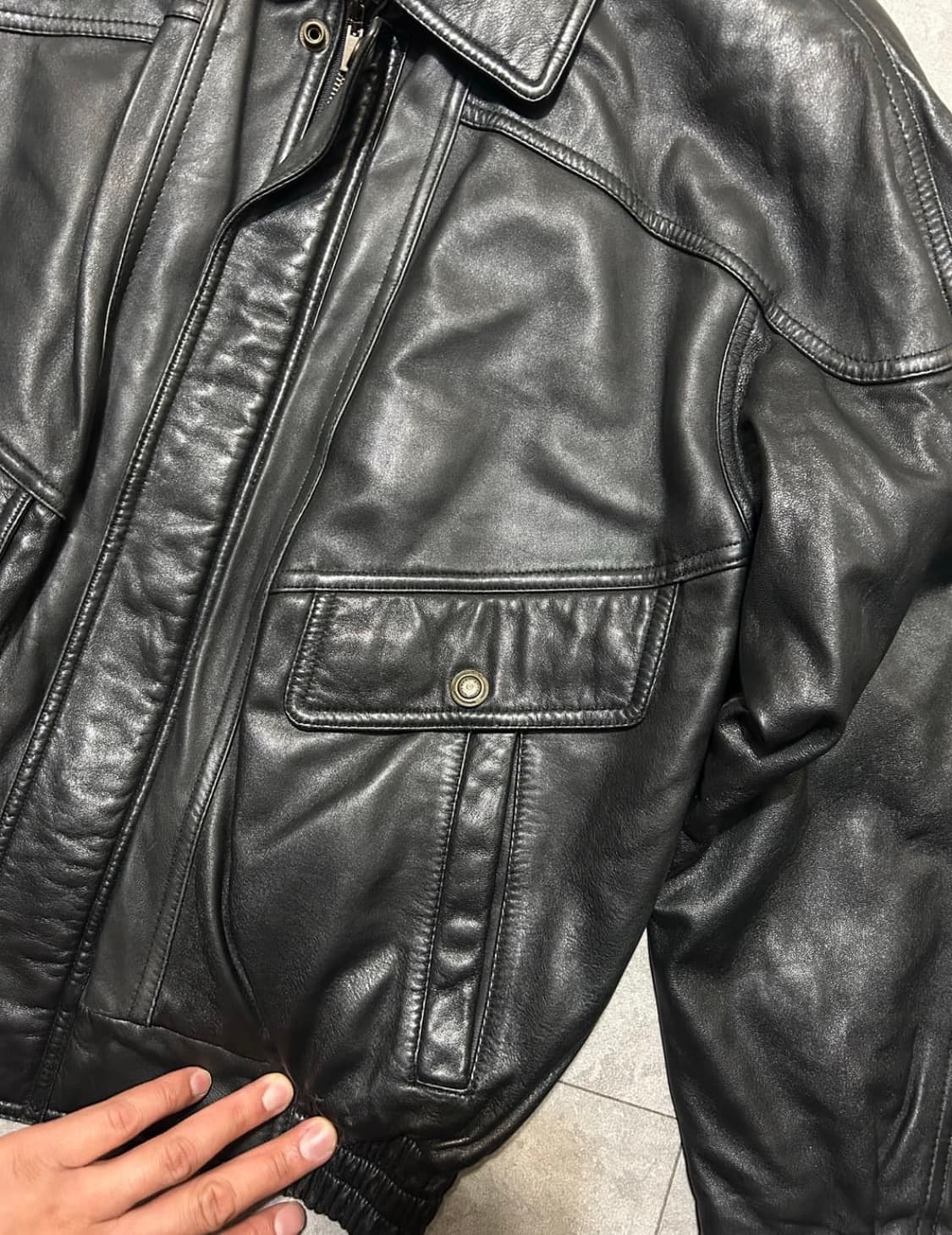 00s 빈티지 레더자켓 상품이미지4