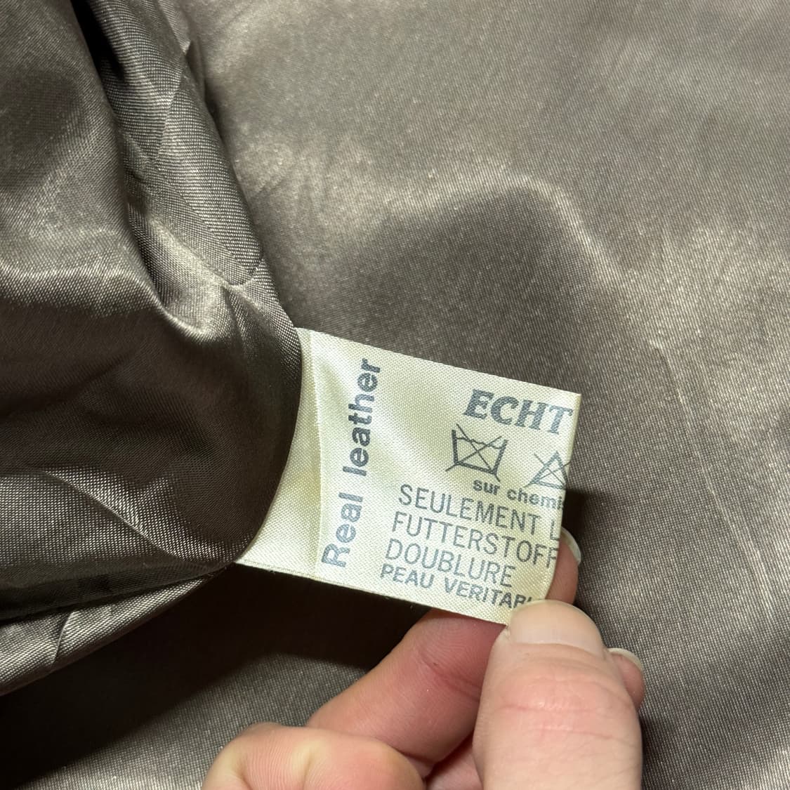 VTG 빈티지 리얼 쉽스킨 100% 양가죽 더블 롱 코트 상품이미지5