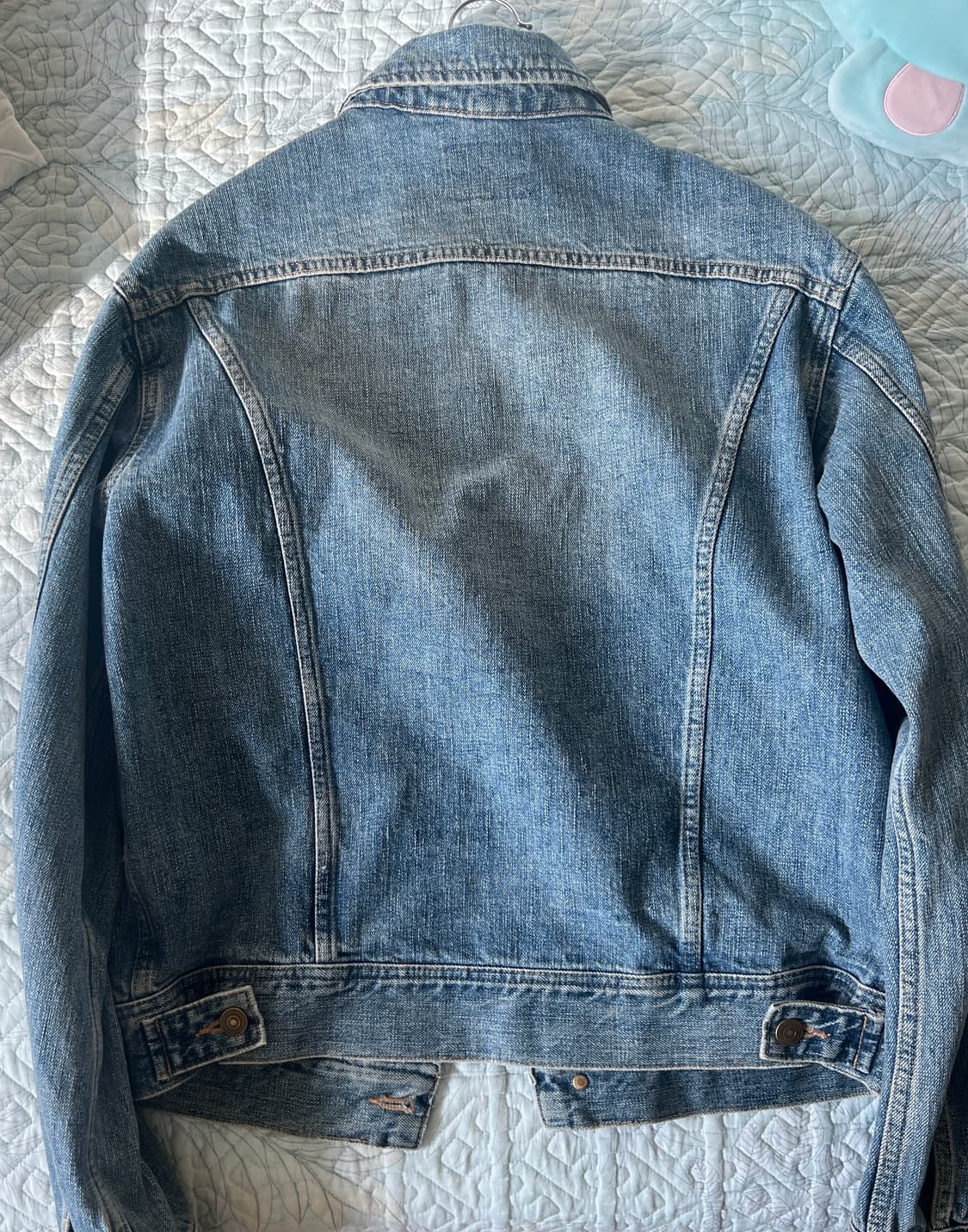 아트이프액츠 데님 트러커 used light blue M 상품이미지2