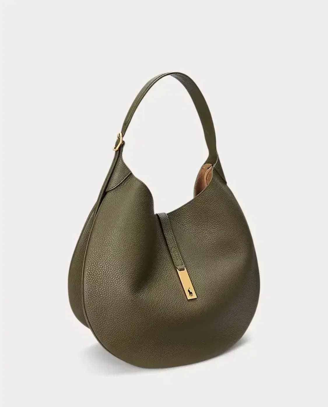 폴로 ID 레더 백 라지 카키 랄프 로렌 가방 상품이미지2