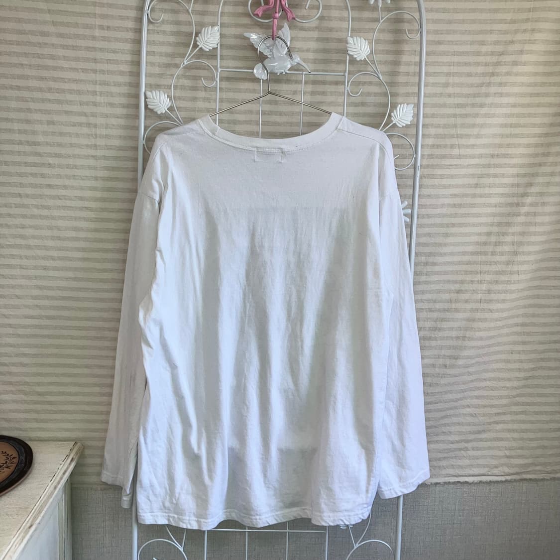 빈티지  레터링 화이트 긴팔 y2k 스트릿 갸루 펑키 458  상품이미지2