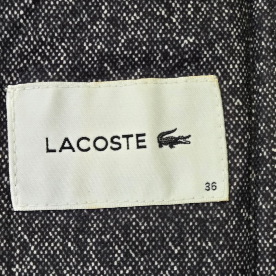 [36 / KR95] LACOSTE 숏구스다운 패딩 (그레이) 상품이미지7
