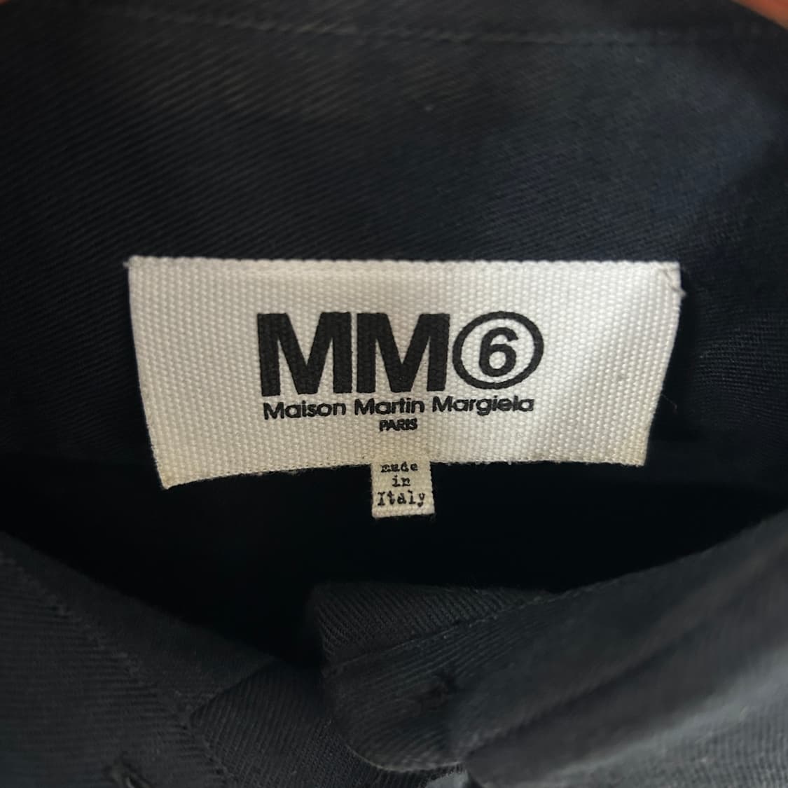 MM6 메종 마르지엘라 코튼 린넨 혼방 셔츠 드레스 블랙  상품이미지6