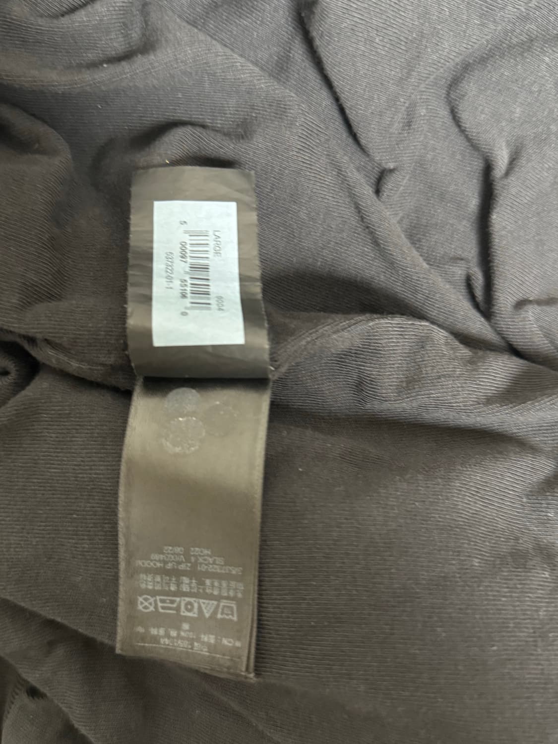 이지 YZY 집업 후드 블랙 상품이미지9