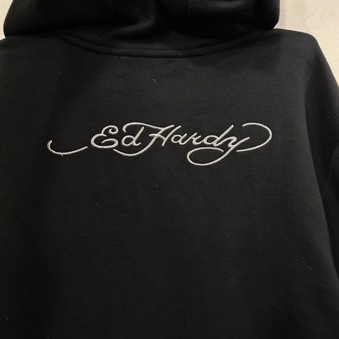 에드하디 하트자수로고 백포인트 오버핏 후드집업 상품이미지5
