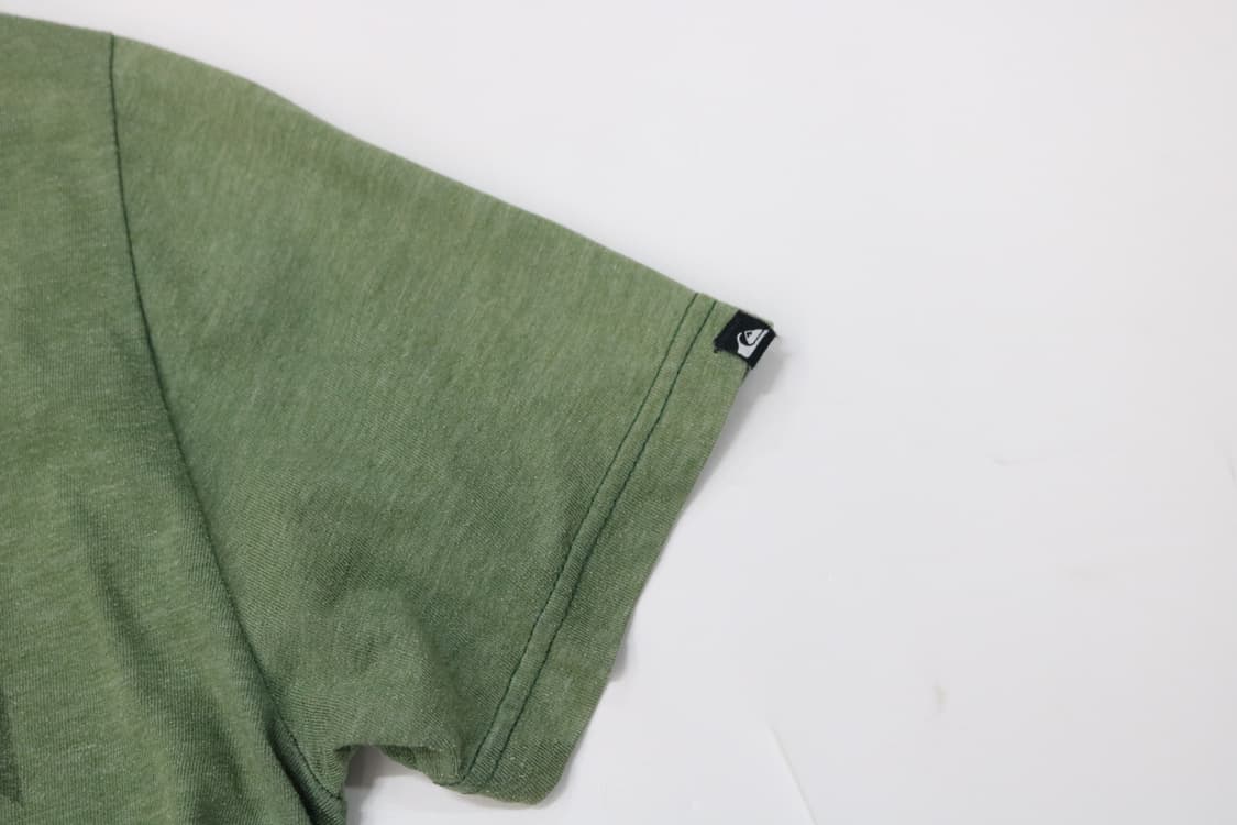 퀵실버 빈티지 빅로고 그린 멜란지 반팔티셔츠 (M) 상품이미지5