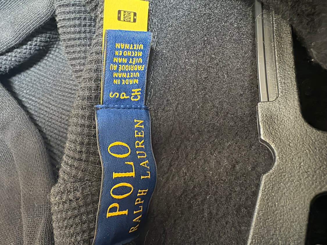 폴로 랄프로렌 블랙 후드집업 S 상품이미지2