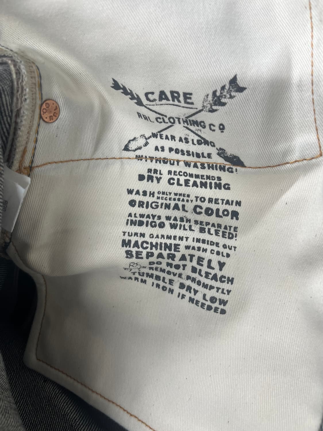 RRL 더블알엘 셀비지데님 33x32 상품이미지8