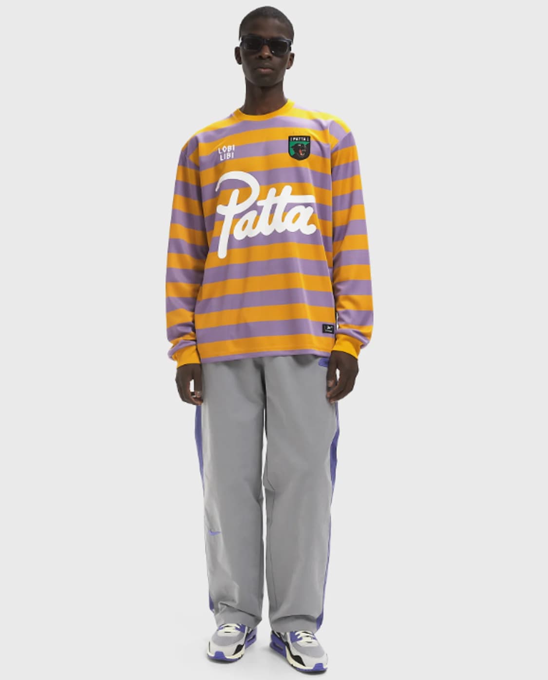 Patta 파타 스트라이프 롱슬리브 풋볼 져지 바이올렛 M 상품이미지4