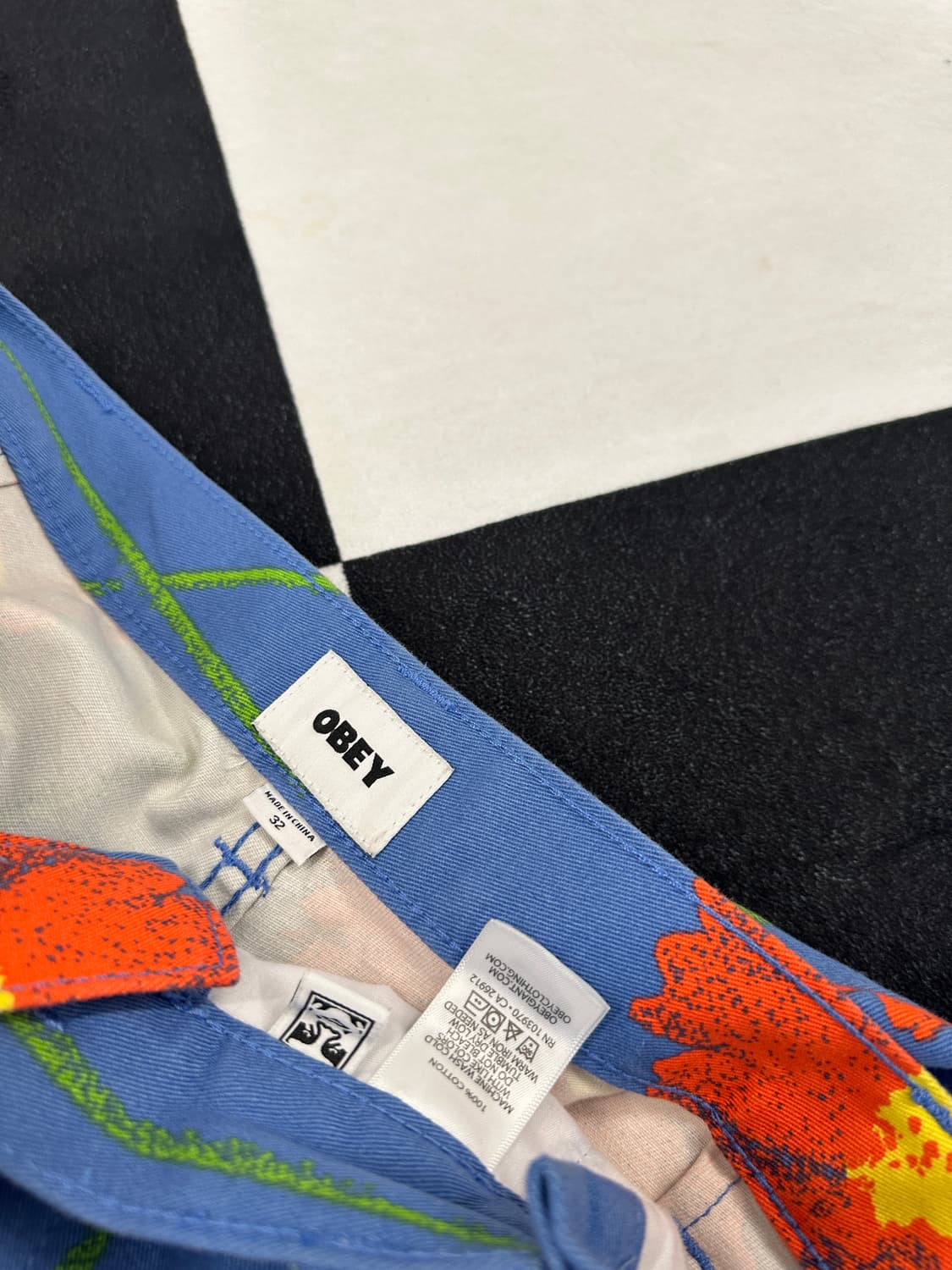 폴른 플라워 핀턱 팬츠 32  상품이미지5