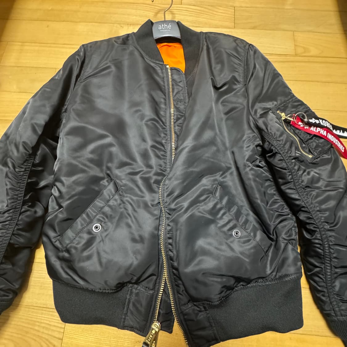 알파인더스트리 MA-1 플라이트 자켓 항공점퍼(완전새거) 상품이미지2