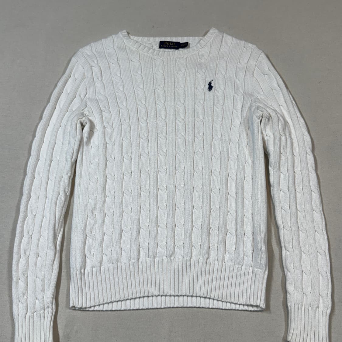 M) 폴로 랄프로렌 케이블 꽈배기 라운드넥 니트 상품이미지2