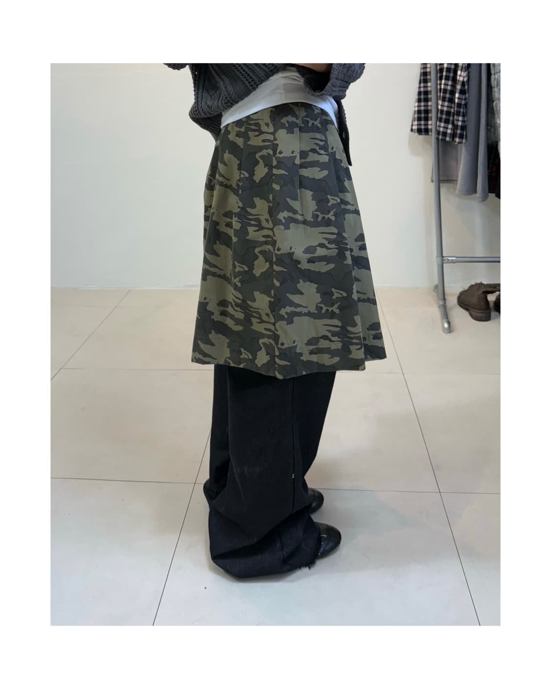 빈티지 카모 스커트 상품이미지2