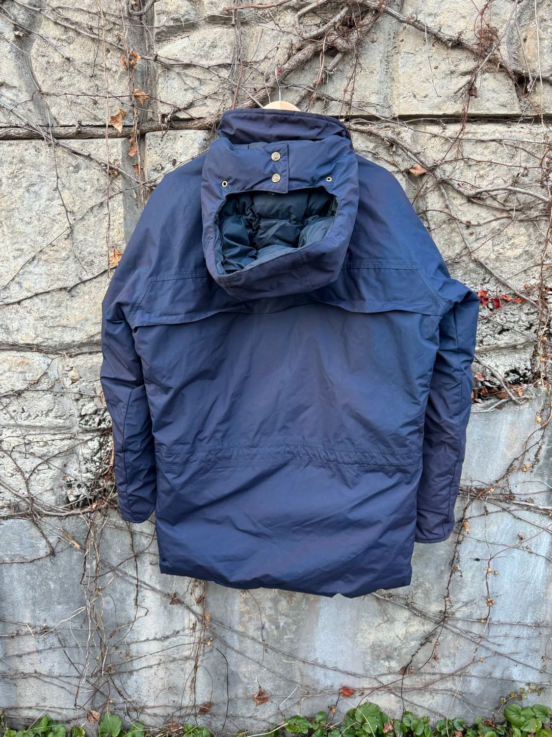 80s 에디바우어 고어텍스 구스 다운 패딩 파카 자켓 네이비 상품이미지2