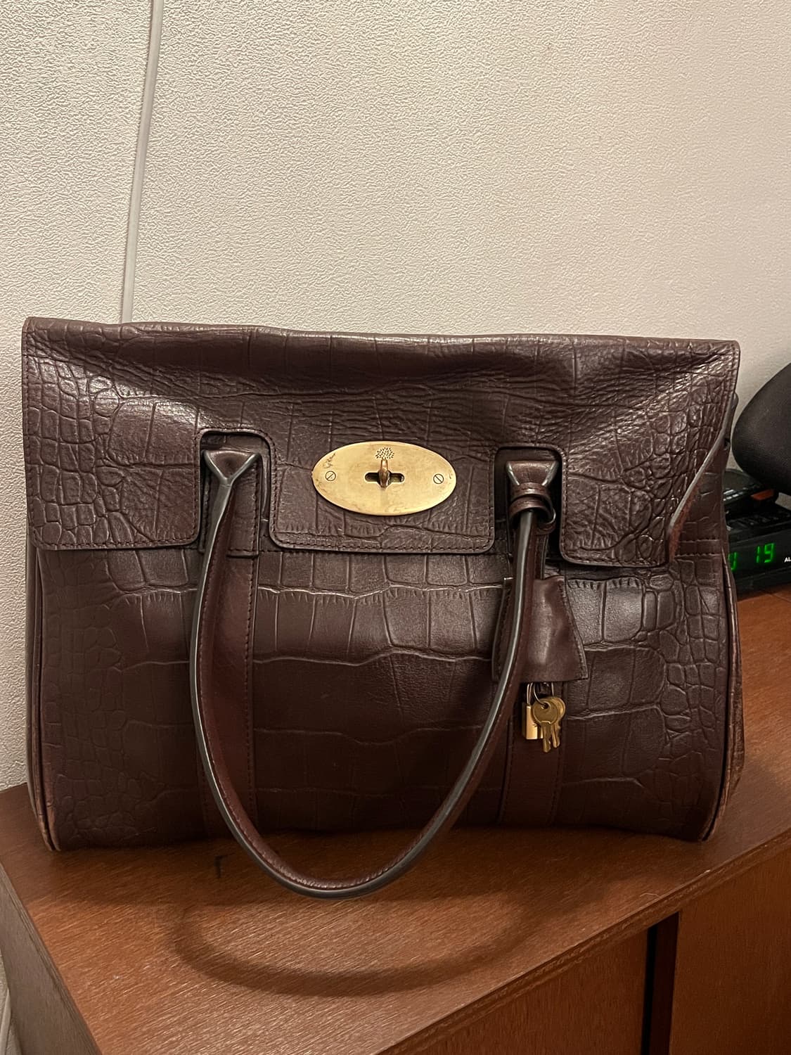 Mulberry 멀버리 베이스워터 토트백 초콜릿 상품이미지1