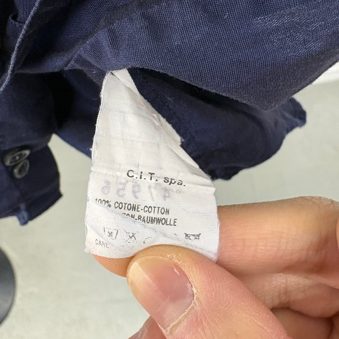 알마니 남색 긴팔 셔츠 남성 M 상품이미지7