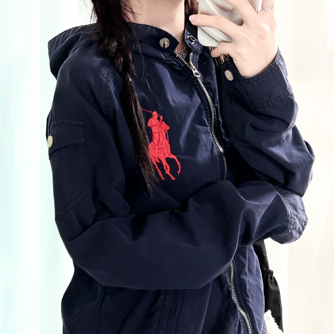 폴로 빅포니 네이비 후드자켓 상품이미지1