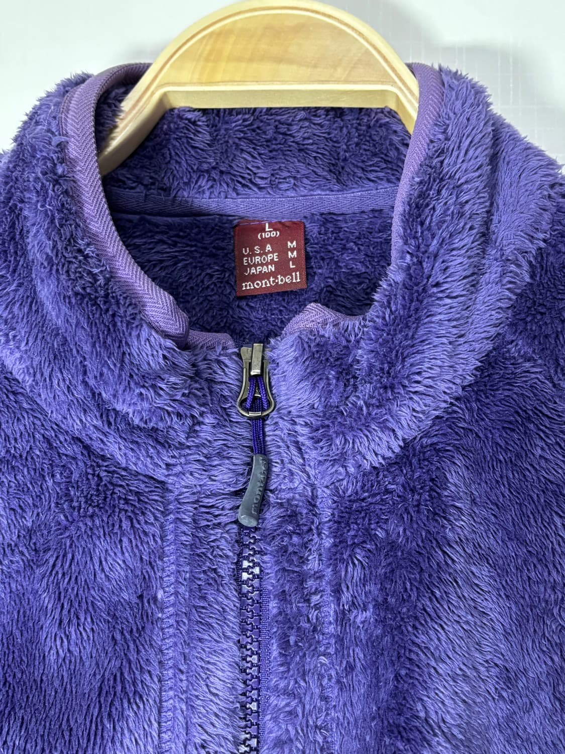 90s Mont-bell 빈티지 몽벨 플리스 퍼플 올드 후리스 자켓 상품이미지6