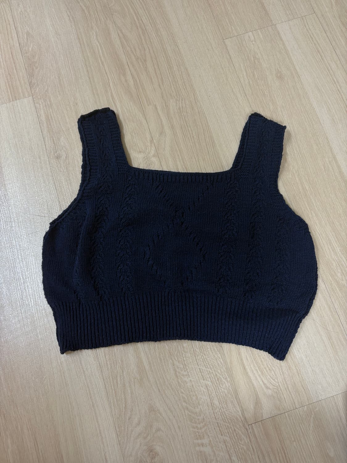 네이비 니트 조끼 상품이미지1