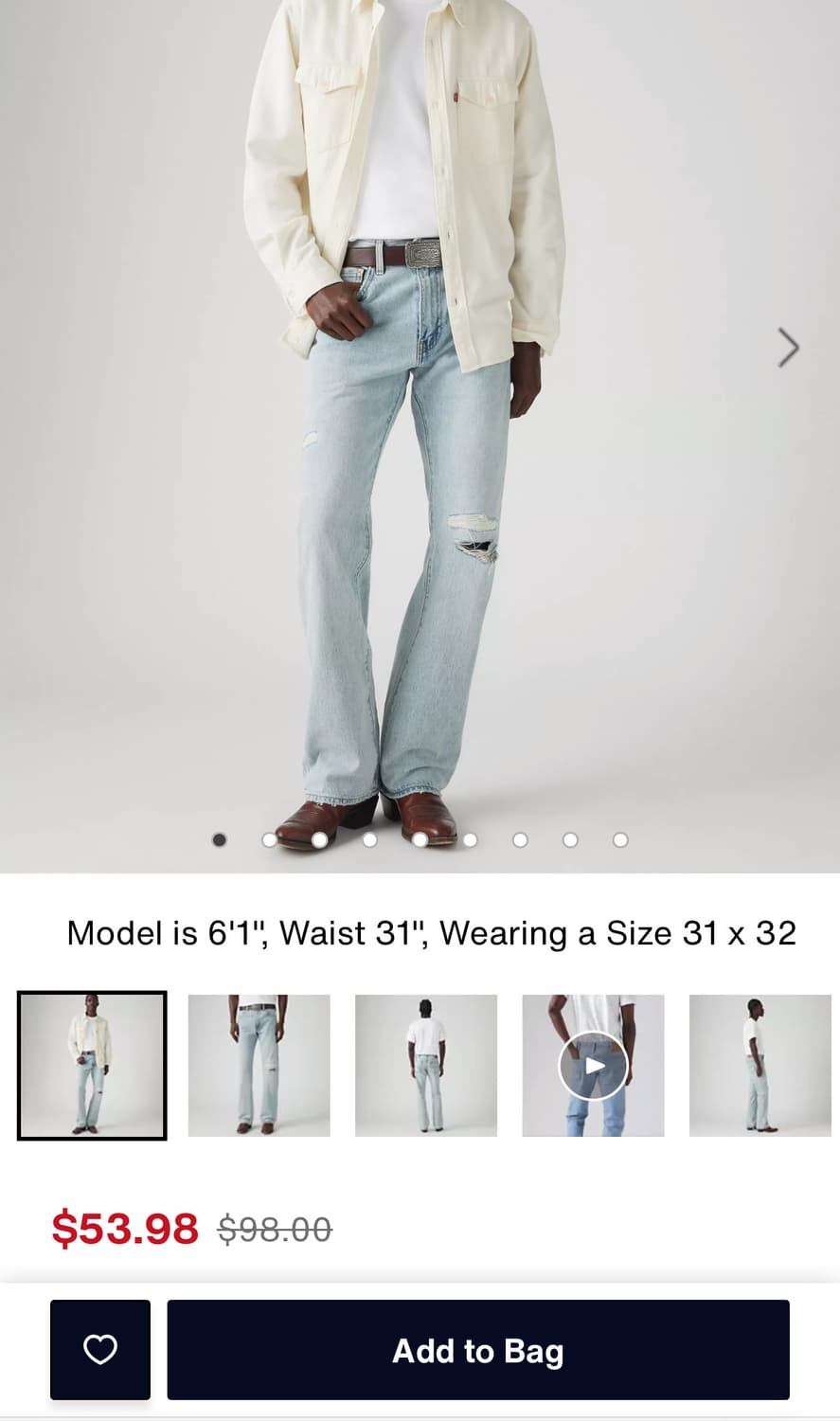 리바이스 517 38/30 상품이미지4