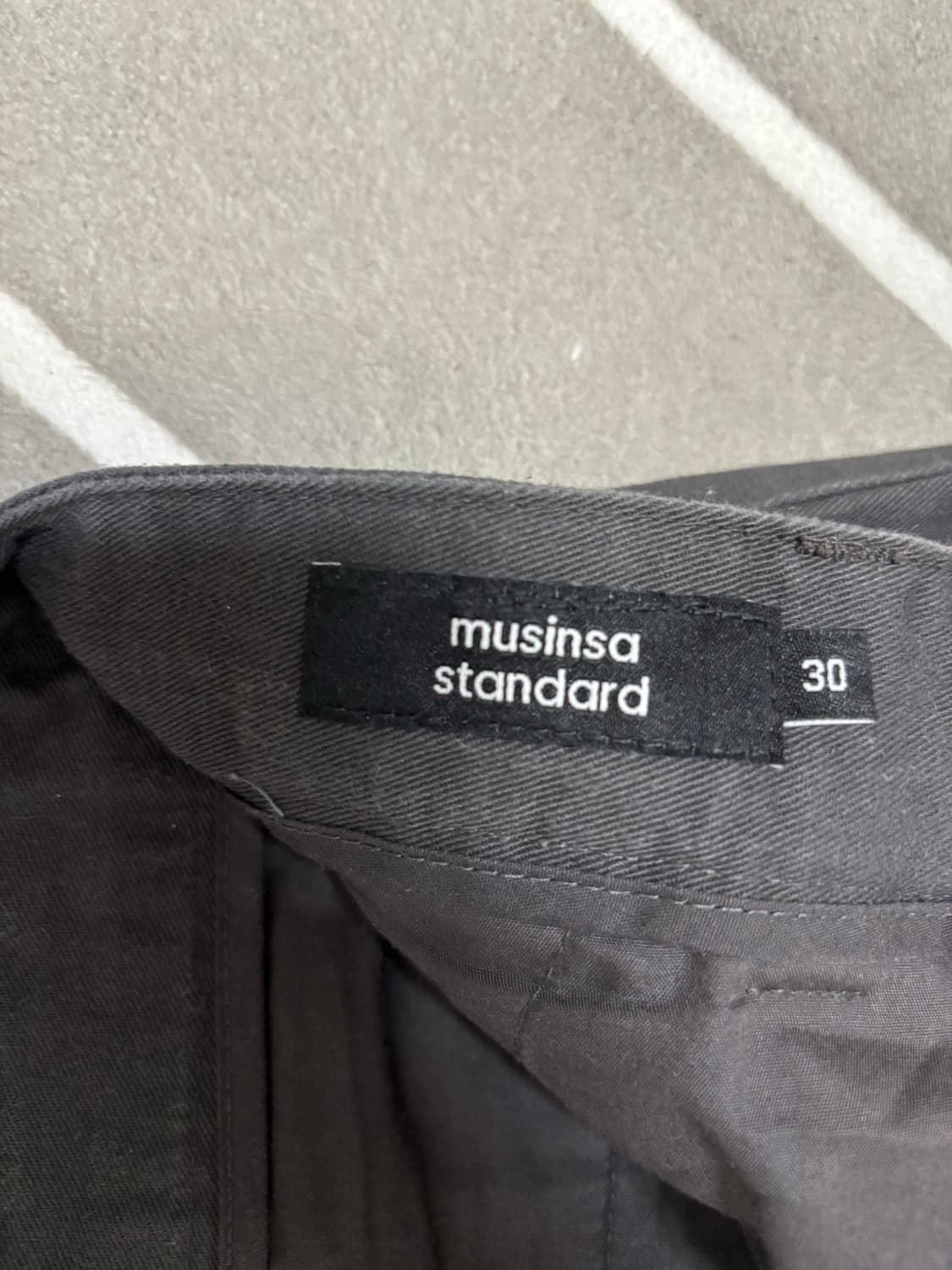 무신사 스탠다드 차콜 면 팬츠 30 상품이미지2