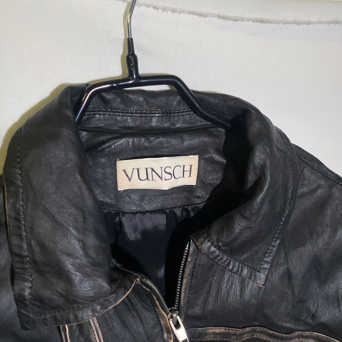 FREE)VUNSCH 븐츠 양가죽 에이징 가죽자켓 레더자켓 상품이미지3