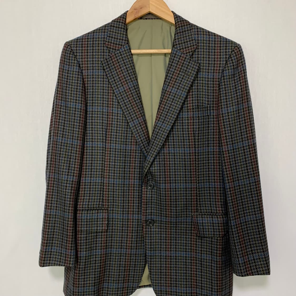 버버리 빈티지 체크무늬 울 블레이저 자켓 상품이미지2