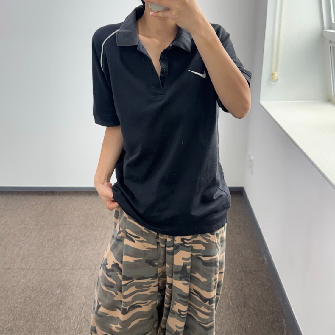 Nike 나이키 블랙 카라 반팔  상품이미지2