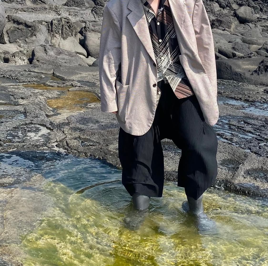 옴므플리세 사루엘 팬츠 상품이미지2