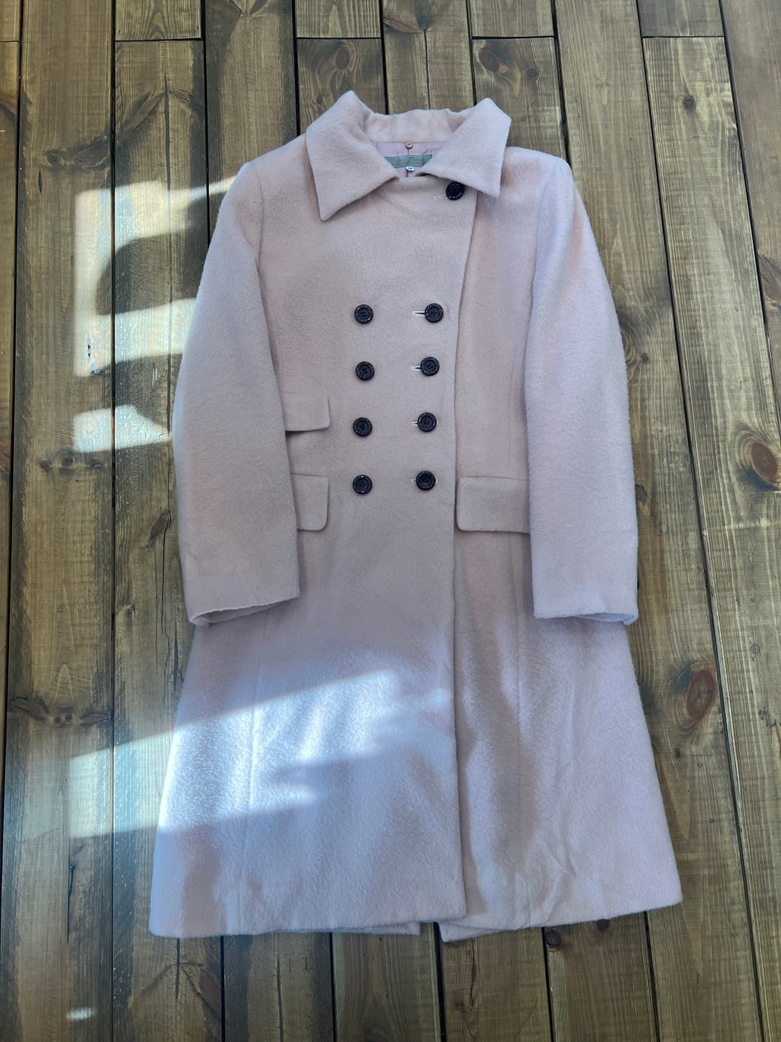 딸기우유 퍼 롱 코트 상품이미지6