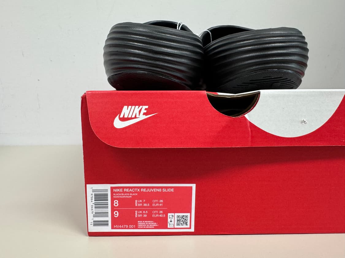[260]나이키 리액트 리주버네이트 슬라이드 블랙 상품이미지4