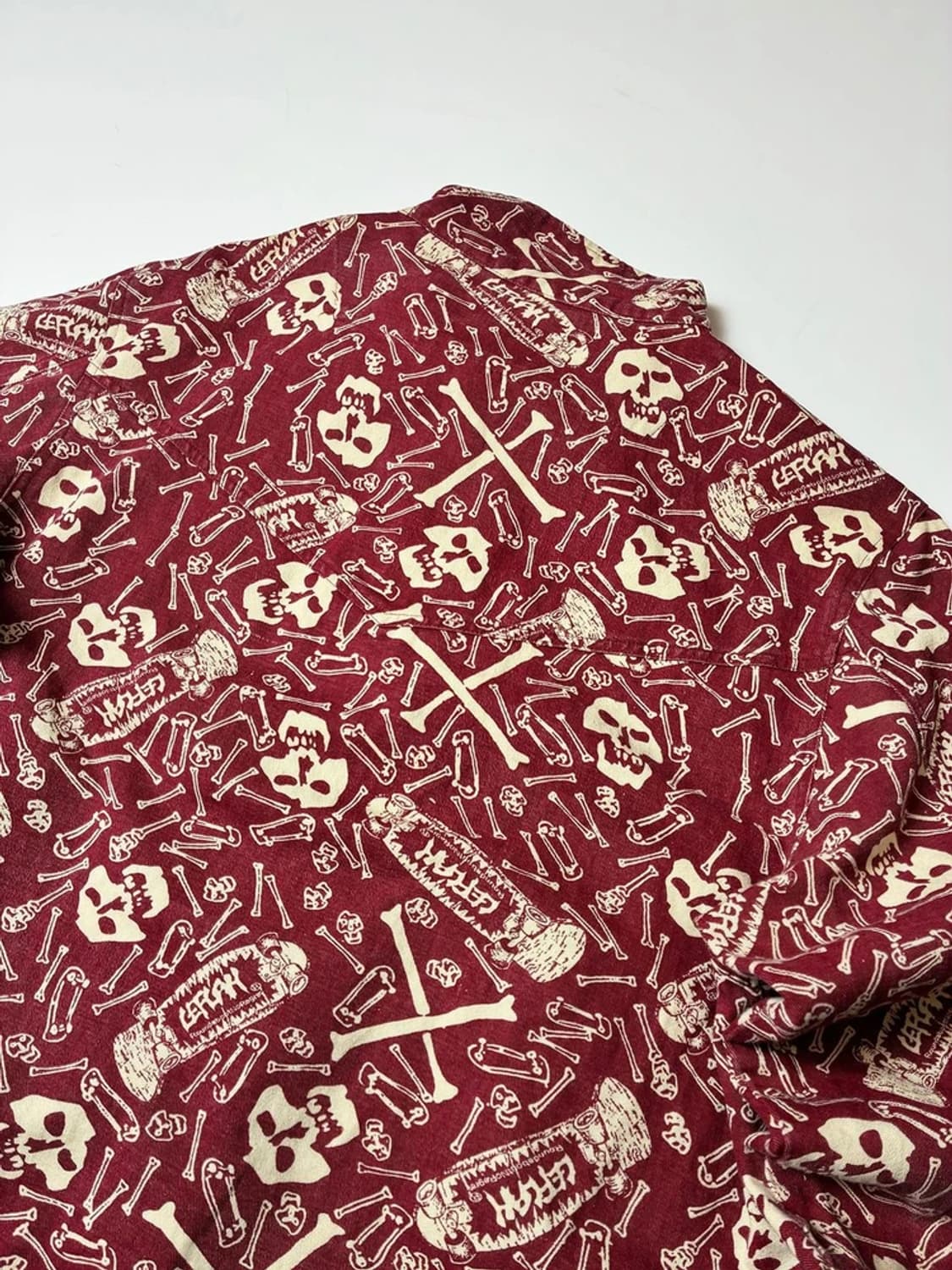 레프라 Leflah 스컬 패턴 하와이안 워크 자켓 PN8878 상품이미지7