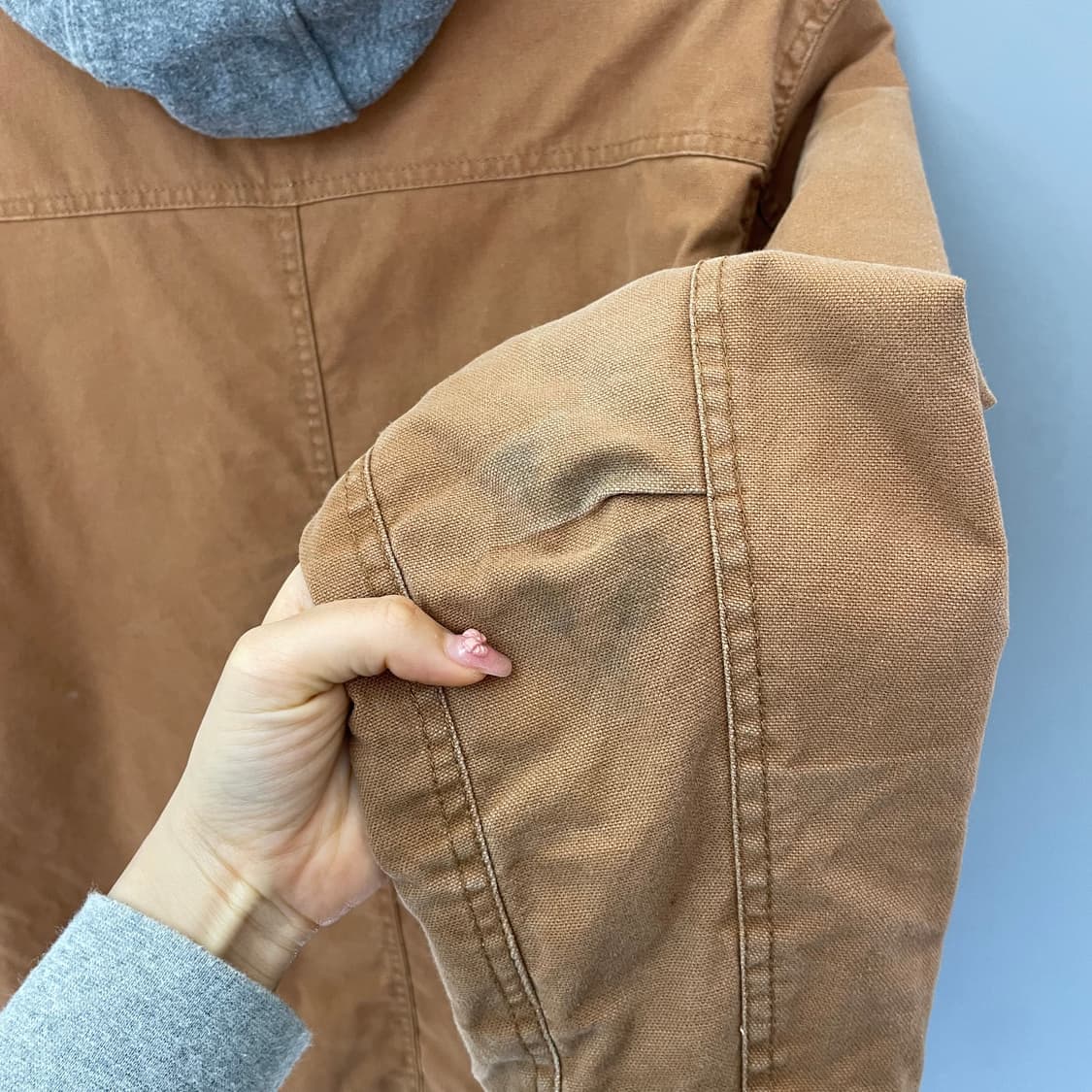 디키즈 브라운 후드 워크 자켓 점퍼 S 상품이미지6