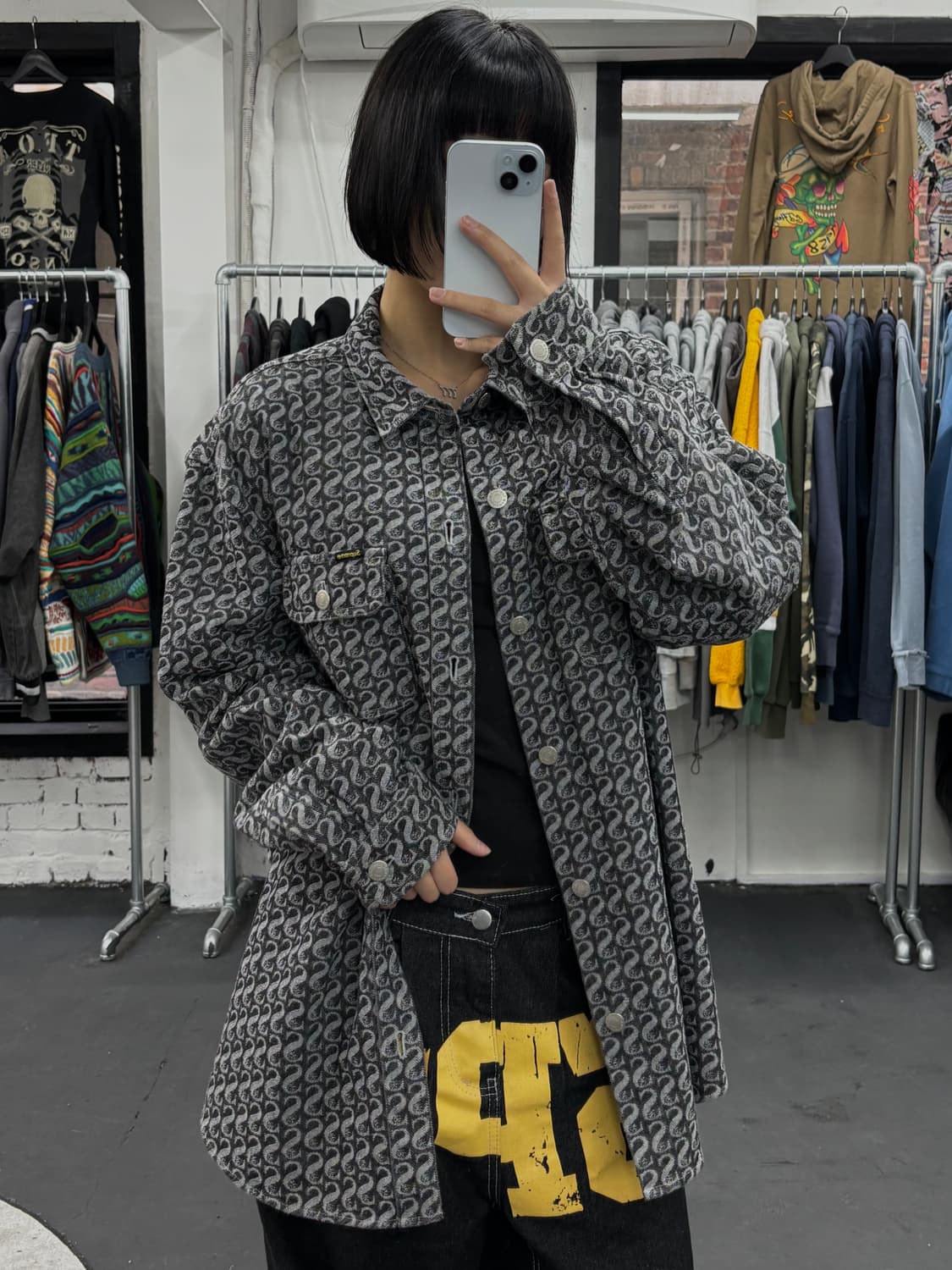 슈프림 21FW 모노그램 데님 셔츠 상품이미지2