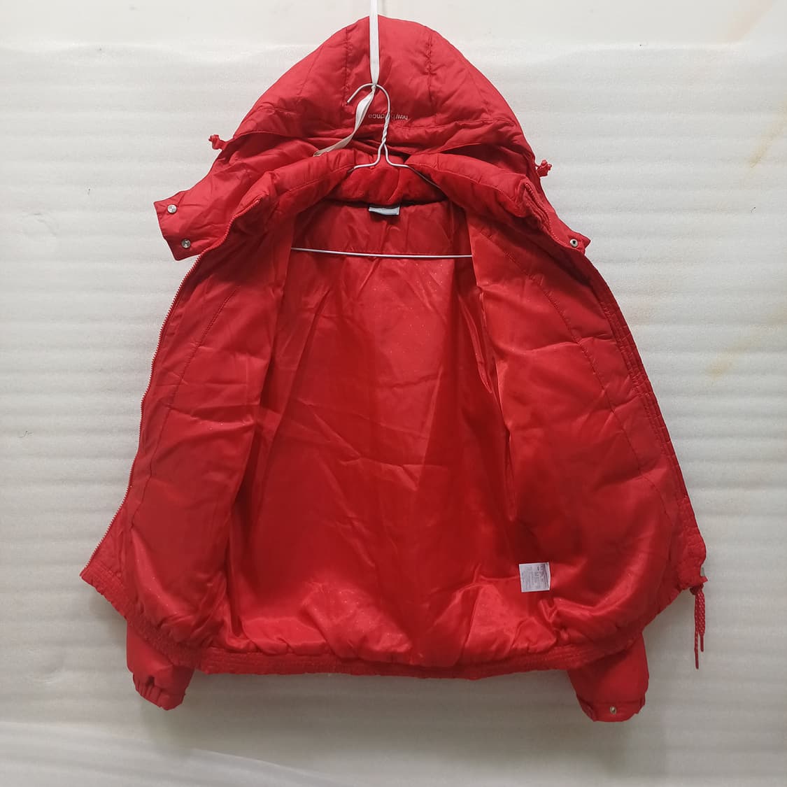 뉴발란스 오리털 다운 후드 패딩 자켓 여성 여유 S 레드 사랑봉봉 상품이미지3