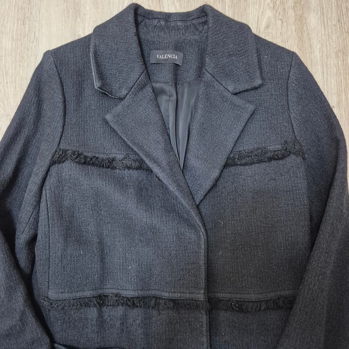 발렌시아 여성 울 싱글 코트  상품이미지2