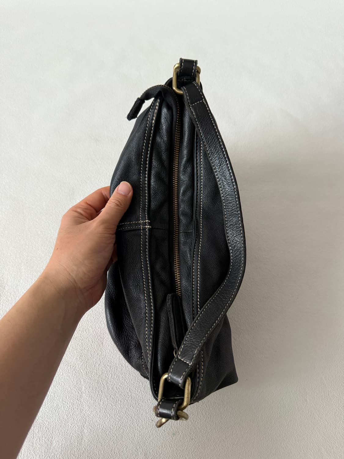 Pre owned 레더 크로스 숄더백 상품이미지7